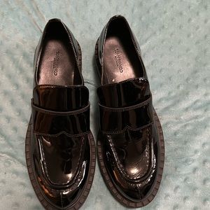 Tony Bianco Black Patent Loafers